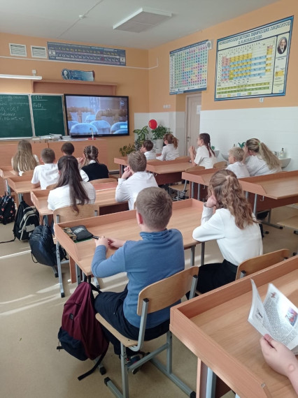 Вчера в 136 школе прошел очередной урок «Россия — мои горизонты»..